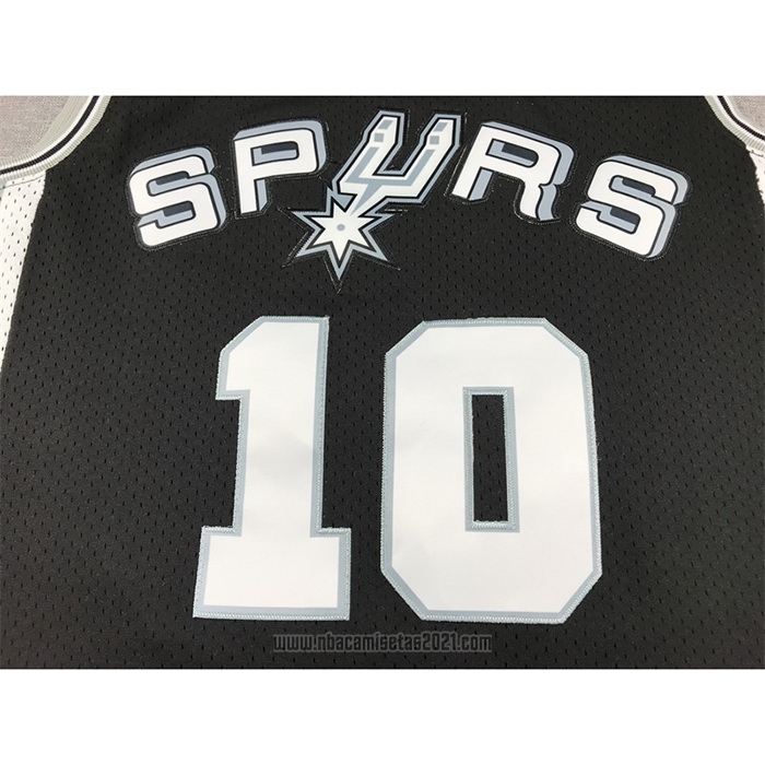 Camiseta San Antonio Spurs Dennis Rodman #10 Mitchell & Ness 1993-94 Negro